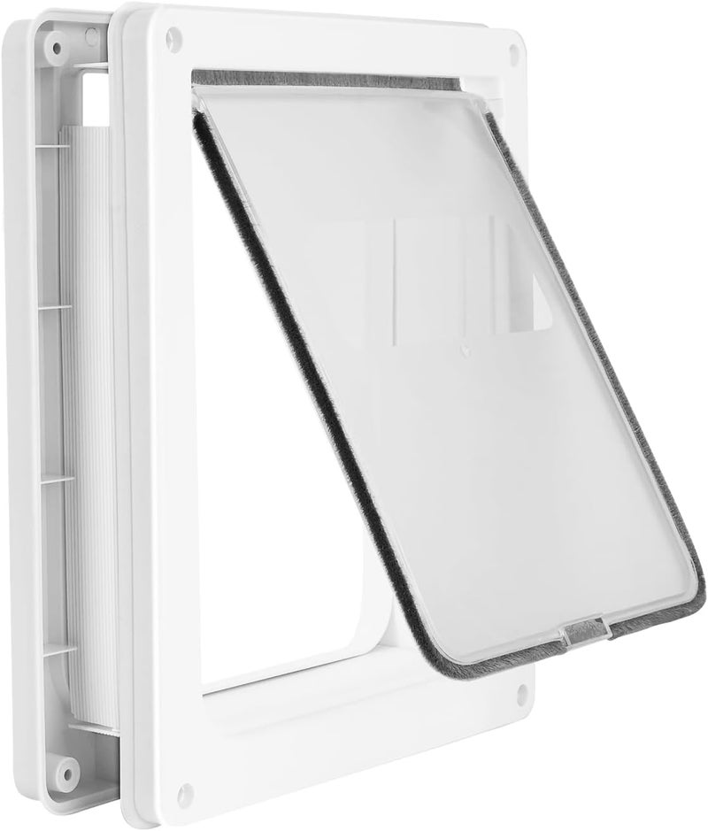 Lessmon Small Doggie Door with Magnetic Locking Panel for Home Security - Durable & Weatherproof 13.5x11.1 for Small to Medium Dogs, Cats, Pets. Easy to Install - Image 1